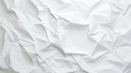 Fototapeta premium crumpled white paper background