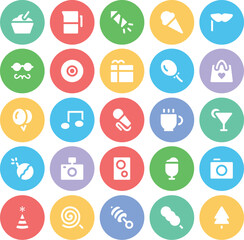 Set of Party Line Icons

