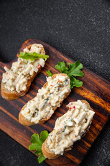 crab pate salad crab stick meal food snack on the table copy space food background rustic top view