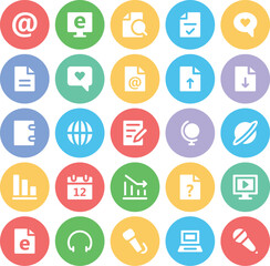 Set of Devices and Equipment Line Icons

