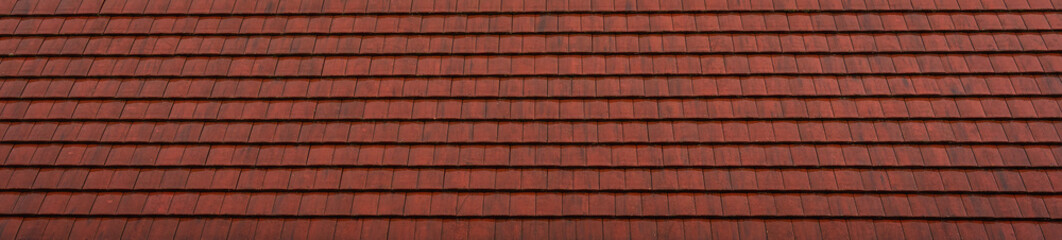 wet red brick roof after rain ,shot during summer in Milton Keynes, England