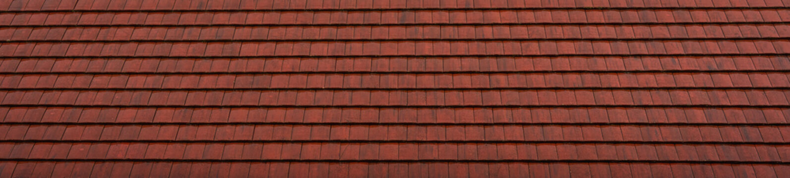 wet red brick roof after rain ,shot during summer in Milton Keynes, England