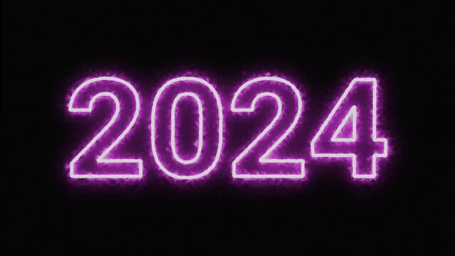 Year 2024 in Old TV Style