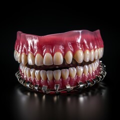 Obraz premium teeth with braces