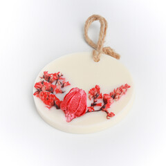 fragrant wax tablets with dried flowers,Natural handmade air freshener for closets, drawers. Wedding favors