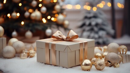 Fototapeta na wymiar christmas gift box