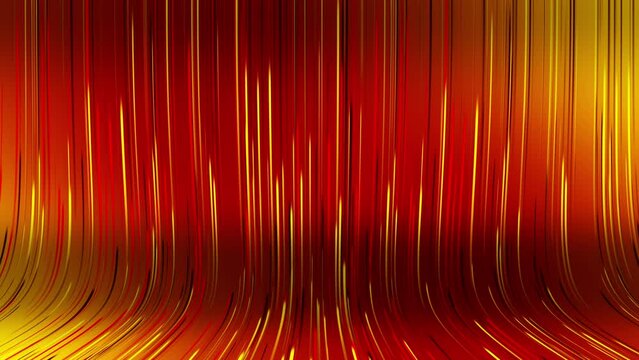 Red background.Lines with all shades of red fall to the floor.neon lines abstract background.Red concept.