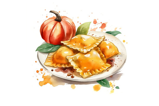 recommend clip art: Ravioli alla zucca