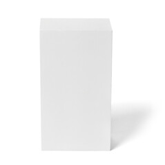 white box package mock up template product background design container cardboard blank paper pack