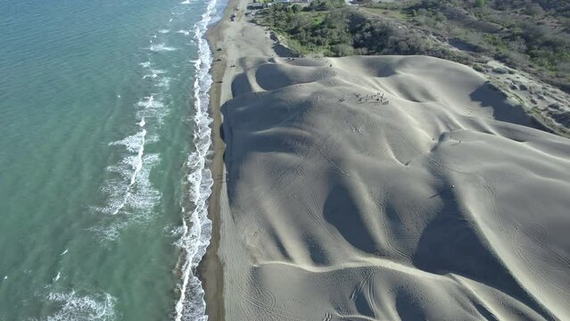 Arena y mar, playa Chachalacas Veracruz.