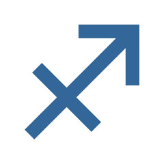 Vector graphic of Sagittarius zodiac symbol 