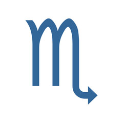 Vector graphic of Scorpio zodiac symbol 