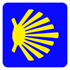Vector graphic of the Saint James way shell
