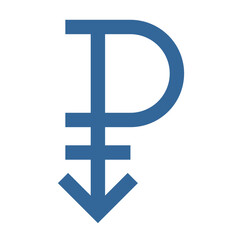 Vector graphic of the pansexual symbol