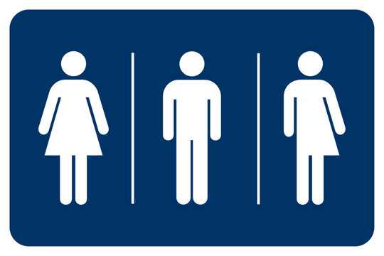 recommend clip art: Vector graphic of all gender toilet symbol
