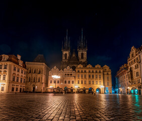 Fototapeta na wymiar Old Town Square in Prague, Old Town, Czech Republic