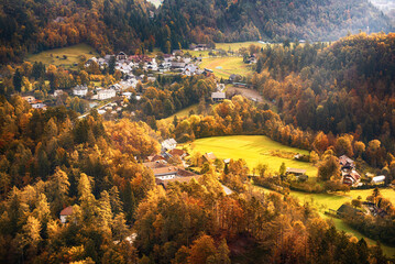 Autumn landscape in Slovenia