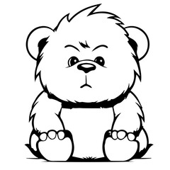 gorilla cartoon characters vector illustration