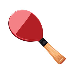 Ping pong paddle, table tennis racket vector illustration

