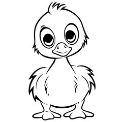 Goslin coloring page illustration