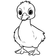 Goslin coloring page illustration