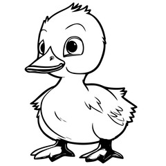 Goslin coloring page illustration