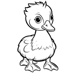 Goslin coloring page illustration