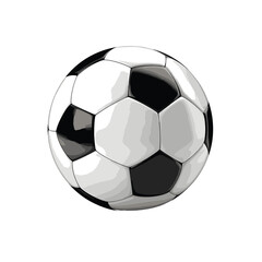 Fototapeta premium Hand drawn football vector, Soccer ball sketch