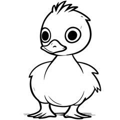 Goslin coloring page illustration