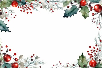 Christmas reef and blank background
