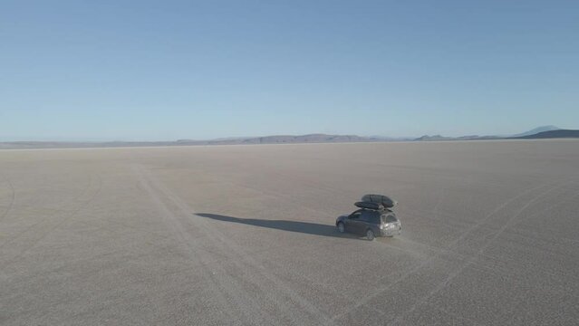 Subaru Forester Driving on Alvord Desert Playa, Oregon