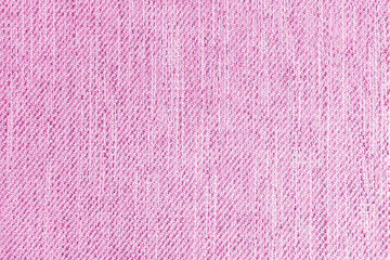 Fototapeta premium Jacquard woven upholstery, pink coarse fabric texture. Textile background, furniture textile material, wallpaper, backdrop. Cloth structure close up.