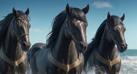 Mares of Diomedes realistic. ai generation