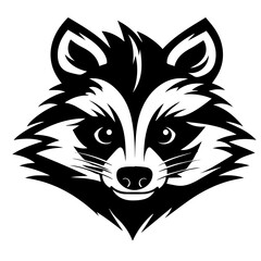 sketch of a tribal tattoo raccoon © DLC Studio