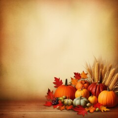Naklejka na ściany i meble halloween background with pumpkins