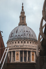 Fototapeta na wymiar Saint Paul's Cathedral, London, England. United Kingdom, Europe, close up view.