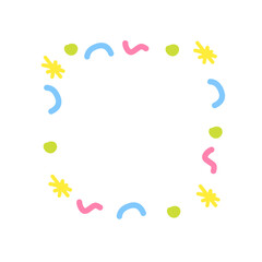 colorful sprinkles frame