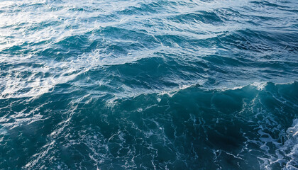 Fototapeta na wymiar Ocean wave High Angle View Of Rippled Water