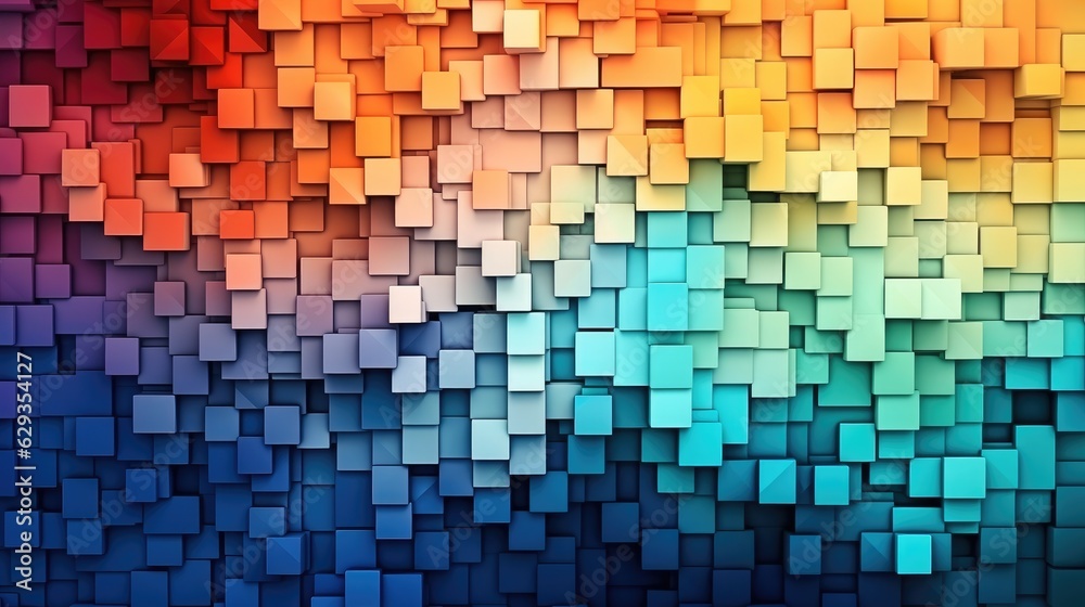 Aufkleber full frame shot of colorful abstract pattern, abstract glass glowing design.