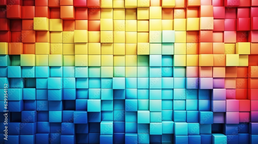 Aufkleber full frame shot of colorful abstract pattern, abstract glass glowing design.