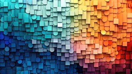 Full frame shot of multi colored wall, Bright colored paper, Unique digital concept texture wallpaper.