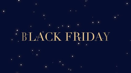 Experience Black Fridays jubilance with gleaming confetti set against a majestic purple gradient, evoking both festive holidays and high-end promotions