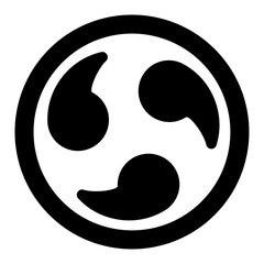 右三つ巴紋