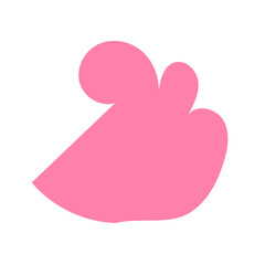 Pink vectors abstract shapes