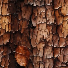 A rough wooden bark texture. Generative AI. 