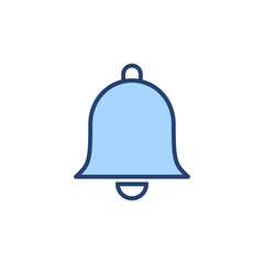 Bell icon vector. Notification sign and symbol for web site design