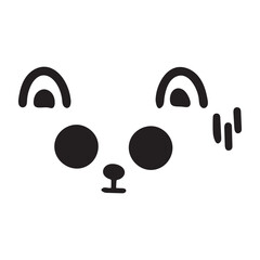 Face facial feeling icon element