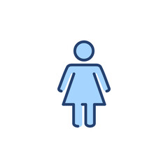 Female icon vector. woman sign and symbol