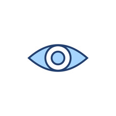 Eye icon vector. Eye sign and symbol. Look and Vision icon.