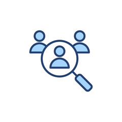 Hiring icon vector. Search job vacancy sign and symbol. Human resources concept. Recruitment